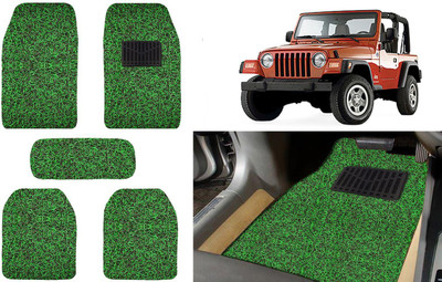 Auto Kite Plastic, PVC, Vinyl Standard Mat For  Jeep Compass(Green, Black)