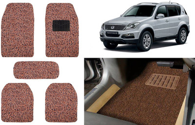 Auto Kite Plastic, PVC, Vinyl Standard Mat For  SsangYong Rexton(Brown)