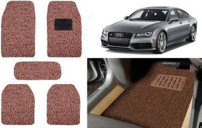 Auto Kite Plastic, PVC, Vinyl Standard Mat For  Audi S7(Brown)