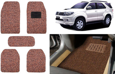 Auto Kite Plastic, PVC, Vinyl Standard Mat For  Toyota Fortuner Old(Brown)