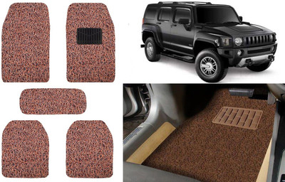 Auto Kite Plastic, PVC, Vinyl Standard Mat For  HM Hummer H3(Brown)