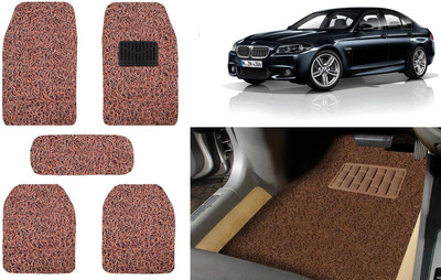Auto Kite Plastic, PVC, Vinyl Standard Mat For  BMW 5 Series(Brown)