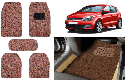 Auto Kite Plastic, PVC, Vinyl Standard Mat For  Volkswagen Polo(Brown)