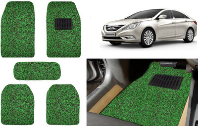Auto Kite Plastic, PVC, Vinyl Standard Mat For  Hyundai Sonata Embera(Green, Black)