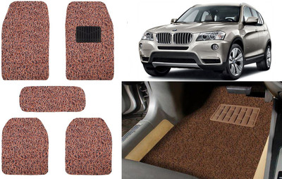 Auto Kite Plastic, PVC, Vinyl Standard Mat For  BMW X3(Brown)