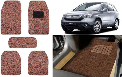Auto Kite Plastic, PVC, Vinyl Standard Mat For  Honda CR-V(Brown)