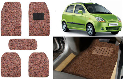 Auto Kite Plastic, PVC, Vinyl Standard Mat For  Chevrolet Spark(Brown)