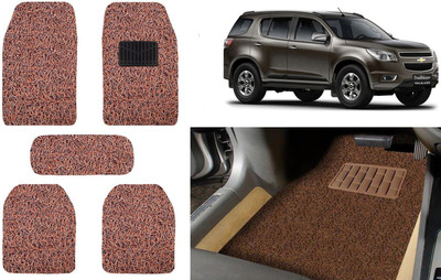 Auto Kite Plastic, PVC, Vinyl Standard Mat For  Chevrolet Trailblazer(Brown)