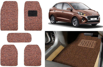 Auto Kite Plastic, PVC, Vinyl Standard Mat For  Hyundai Aura(Brown)