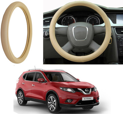 Auto Kite Steering Cover For Nissan X-Trail(Beige, Leatherite)