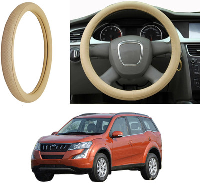 Auto Kite Steering Cover For Mahindra XUV 500(Beige, Leatherite)