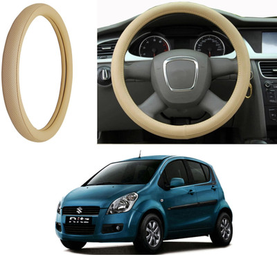Auto Kite Steering Cover For Maruti Ritz(Beige, Leatherite)