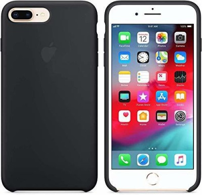 ClickAway Back Cover for iPhone 7 Plus/iPhone 8 Plus OG Silicone Back Cover Soft Liquid Silicon Gel Shockproof Case(Black, Flexible, Silicon, Pack of: 1)
