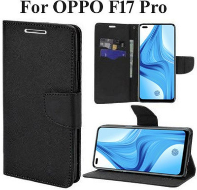 Carnage Flip Cover for OPPO F17 Pro, OPPO F17 Pro Diwali Edition(Black, Cases with Holder, Pack of: 1)