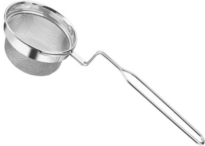 TIARA ELEGANT Poha Jhara Stainless Steel Deep Fry, Mesh Strainer for Kitchen 1Pc Strainer(Silver Pack of 1)