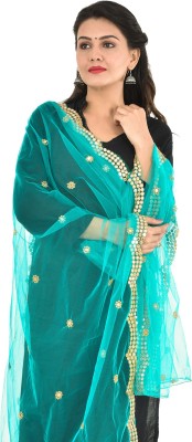 YOUTHQUAKE Net Embellished Women Dupatta