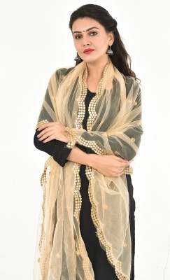 YOUTHQUAKE Net Embellished Women Dupatta