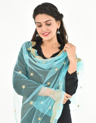 YOUTHQUAKE Net Embellished Women Dupatta