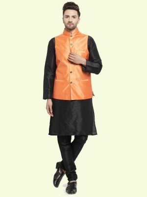 ABH Lifestyle Men Kurta Pyjama Ethnic Jacket Set