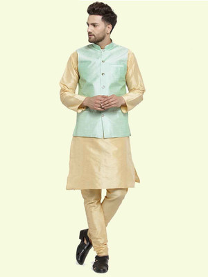 ABH Lifestyle Men Kurta Pyjama Ethnic Jacket Set