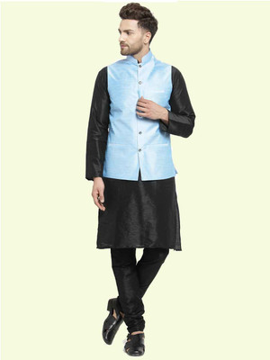 ABH Lifestyle Men Kurta Pyjama Ethnic Jacket Set