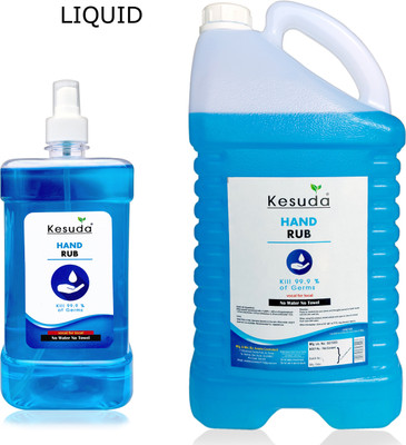KESUDA 1L  MIST Spray with 5 Liter LIQUID  (1L+5L) Hand Rub Pump Dispenser(2 x 2.5 L)