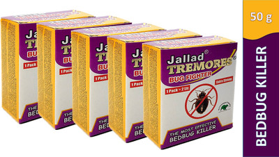 Jallad TREMORES BUG FIGHTER Bed Bug Killer - Pest Control 50 gms (Pack of Five)(5 x 10 g)