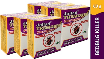 Jallad Tremores Powerful BedBugs & Termites Killer Spray Super Power Powder Base Formula(6 x 5 g)