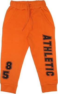 KiddoPanti Track Pant For Boys(Orange, Pack of 1)