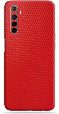 OggyBaba Realme 6, Realme6 Mobile Skin((Charming Red Carbon Fibre Skin With Matte Finish))