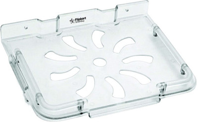 Flipkart SmartBuy Unbreakable Quality Wall Mount Setup Box Stand Plastic Wall Shelf(Number of Shelves - 1, Clear)
