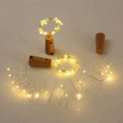 iWin 20 LEDs 2.01 m Gold Steady String Rice Lights(Pack of 3)