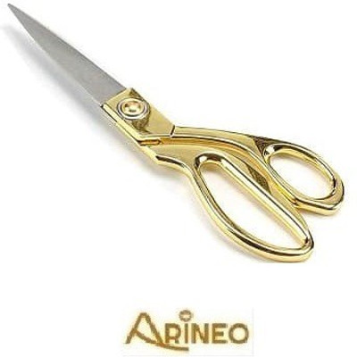 ARINEO Tailoring Cloth Scissors Scissors(Set of 1, Silver, Gold)