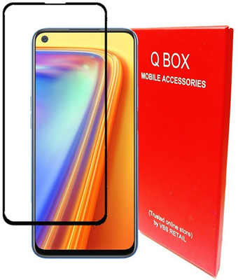 Q Box Edge To Edge Tempered Glass for Realme 7(Pack of 1)