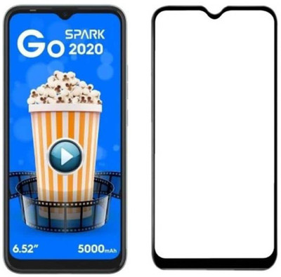 Vatsin Edge To Edge Tempered Glass for Tecno Spark Go 2020(Pack of 1)