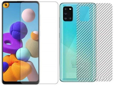 Bodoma Front and Back Tempered Glass for Samsung Galaxy A21s(Pack of 2)