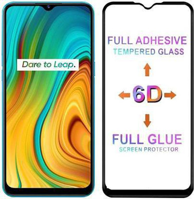 kentop Edge To Edge Tempered Glass for Realme C3(Pack of 1)