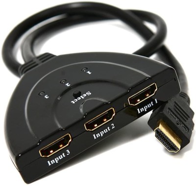 Twixxle IXI™-161-RF-Universal 3 Port Auto HDMI Switch Switcher Media Streaming Device(Grey)