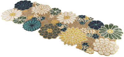 MFU Multicolor 90 cm Table Runner(Satin)