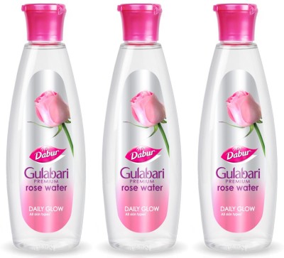Dabur Gulabari Rose Water, 250 ml (Pack of 3) Men & Women (750 ml)