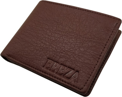 EBEZA Men Casual Brown Artificial Leather Wallet(3 Card Slots)
