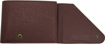 EBEZA Men Casual Brown Artificial Leather Wallet(5 Card Slots)