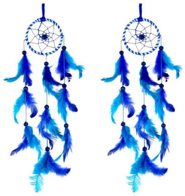lucky dream crafts 3 INCH BLUE DREAM CATCHER SET OF 2 Feather Dream Catcher deal from flipkart lucky dream crafts 3 INCH BLUE DREAM CATCHER SET OF 2 Feather Dream Catcher deal from flipkart