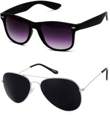 Ruhi Aviator Sunglasses(For Men, Black)