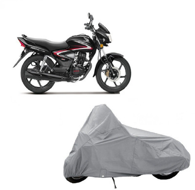Auto Age Two Wheeler Cover for Honda(CB Shine, Silver)