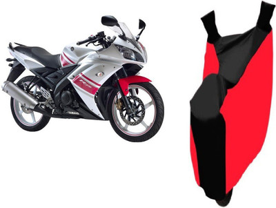 THE REAL ARV Two Wheeler Cover for Yamaha(R15, Red, Black)