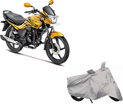 THE REAL ARV Two Wheeler Cover for Hero(Passion, Silver)