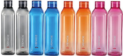 cello 1000 ml Plastic Bottle(Pack of 8, Multicolor)