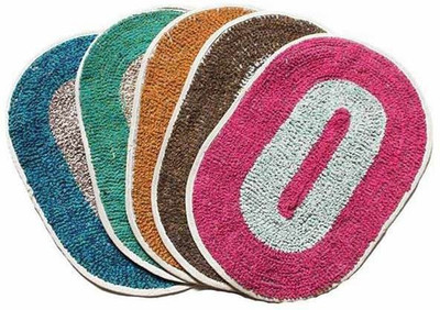 HSR Collection Cotton Door Mat(Multi, Medium)