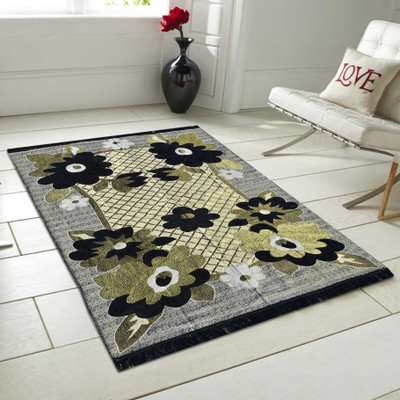 TW TenTwo Multicolor Cotton Carpet(4 ft,  X 6 ft, Rectangle)